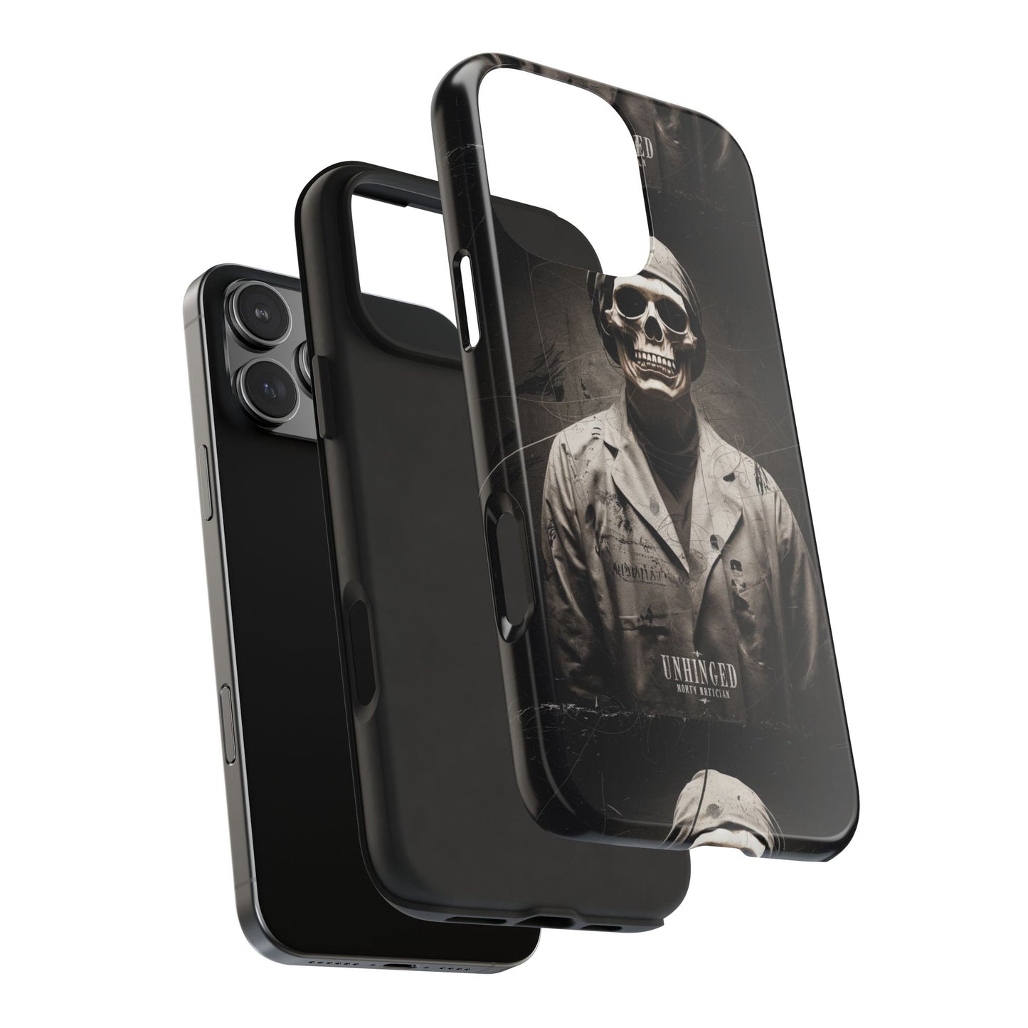 Gothic Phone Case, 'Unhinged Morty Skeleton', Alternative Case, Punk Grunge