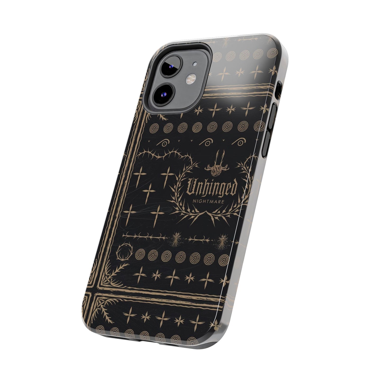 Gothic Phone Case, 'Unhinged Nightmare Crosses', Alternative Case, Punk Grunge