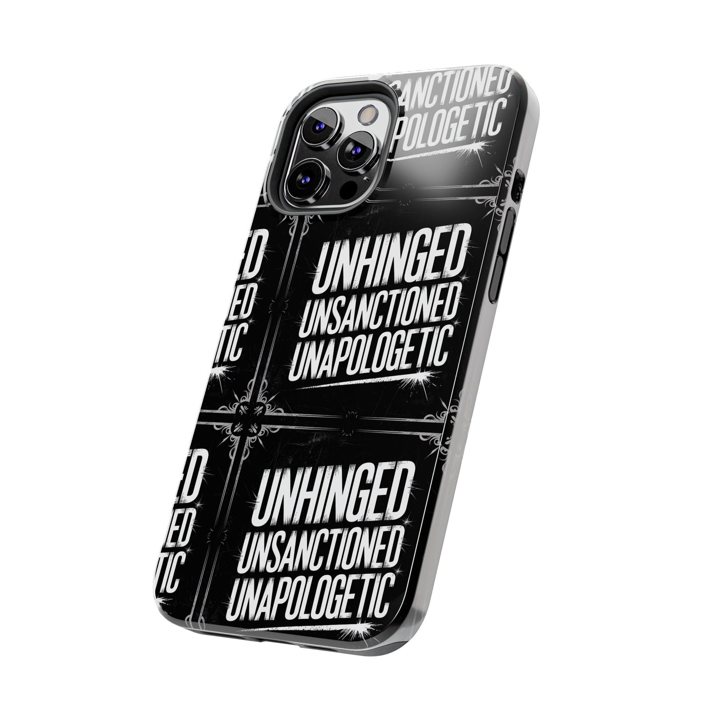 Gothic Case, 'Unhinged Unsanctioned Unapologetic' Alternative Case, Punk Grunge