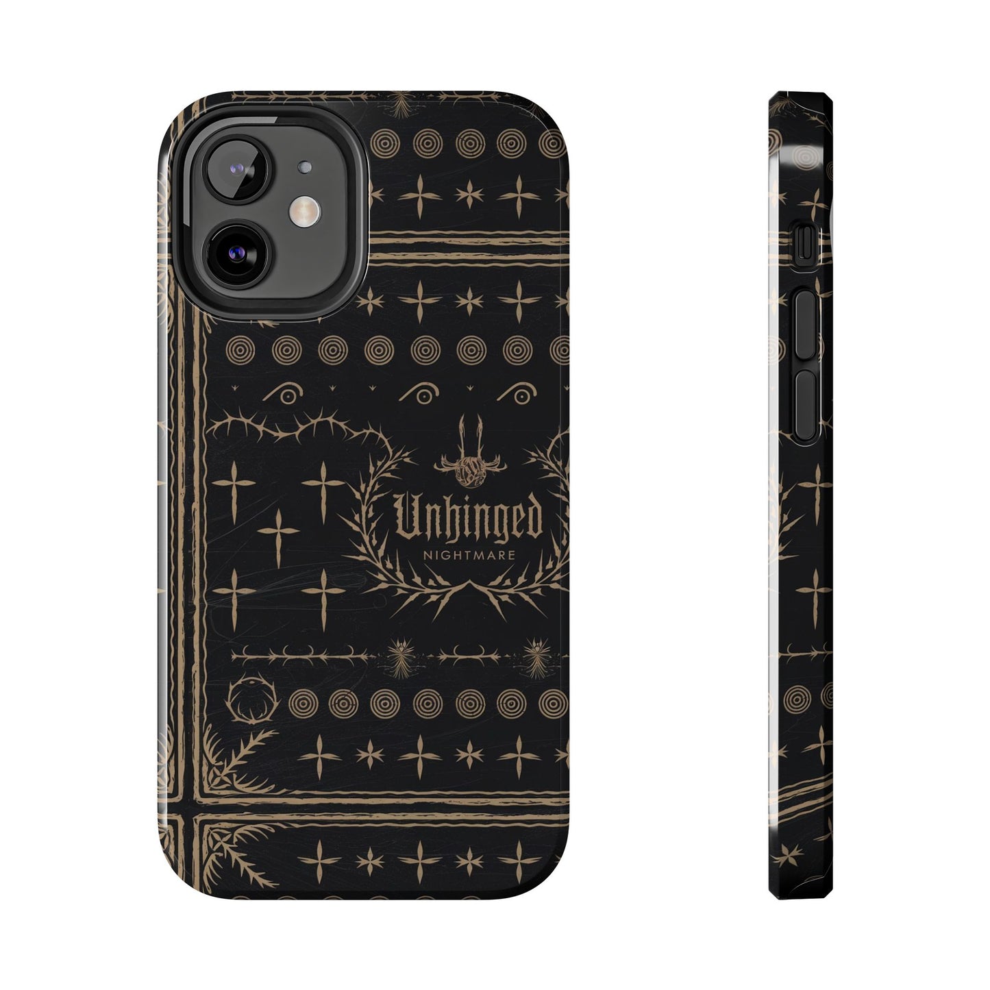 Gothic Phone Case, 'Unhinged Nightmare Crosses', Alternative Case, Punk Grunge