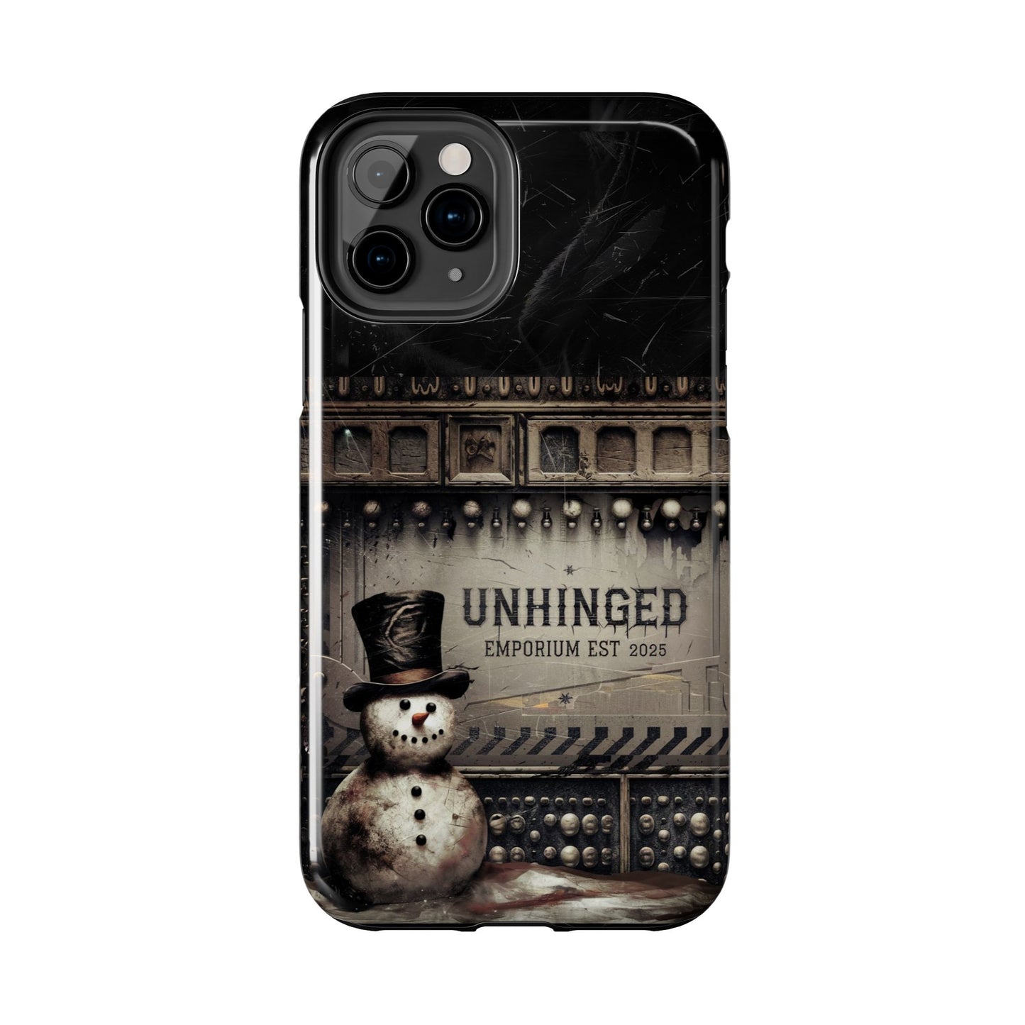 Gothic Phone Case, 'Unhinged Frosty McDeath', Alternative Case, Punk Grunge