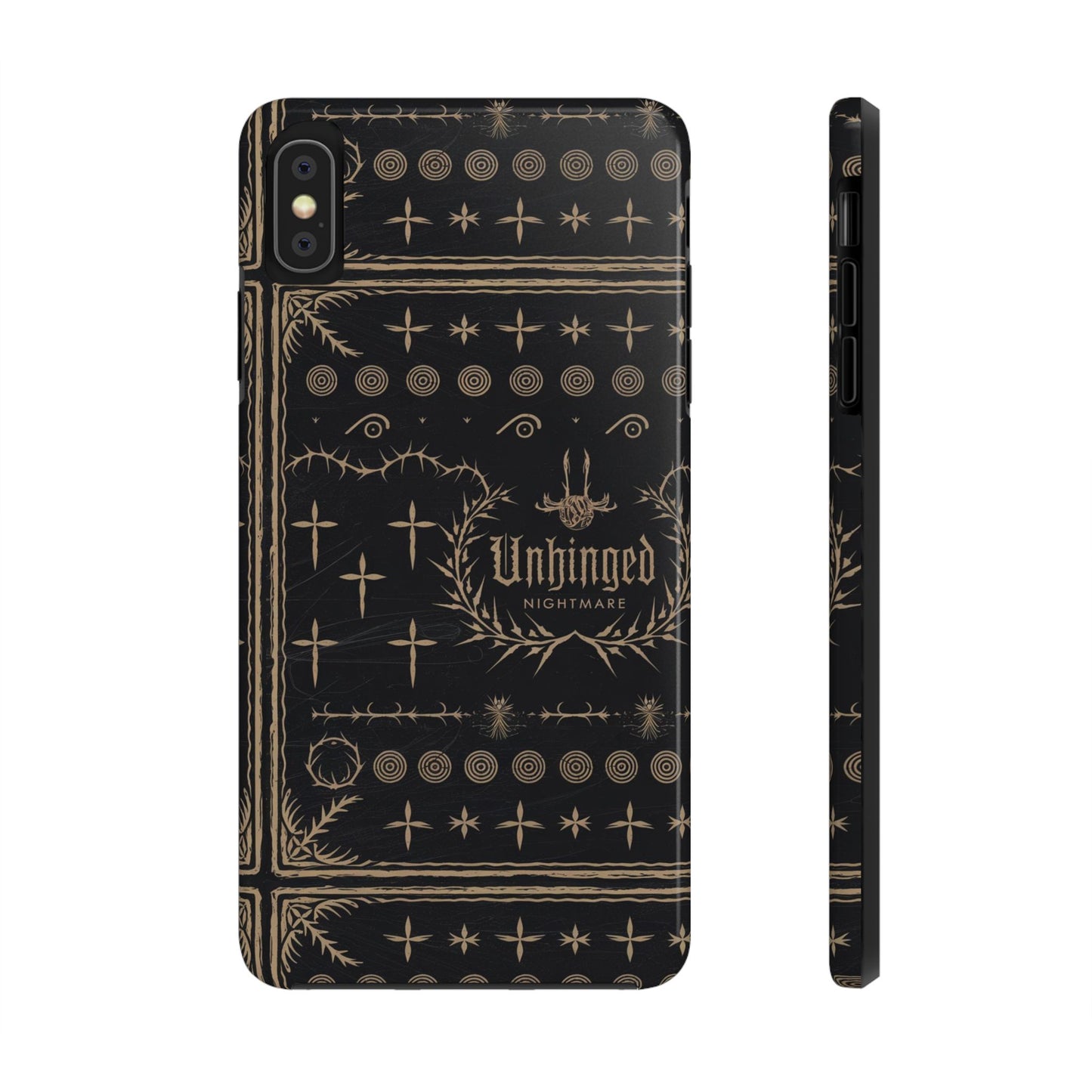 Gothic Phone Case, 'Unhinged Nightmare Crosses', Alternative Case, Punk Grunge