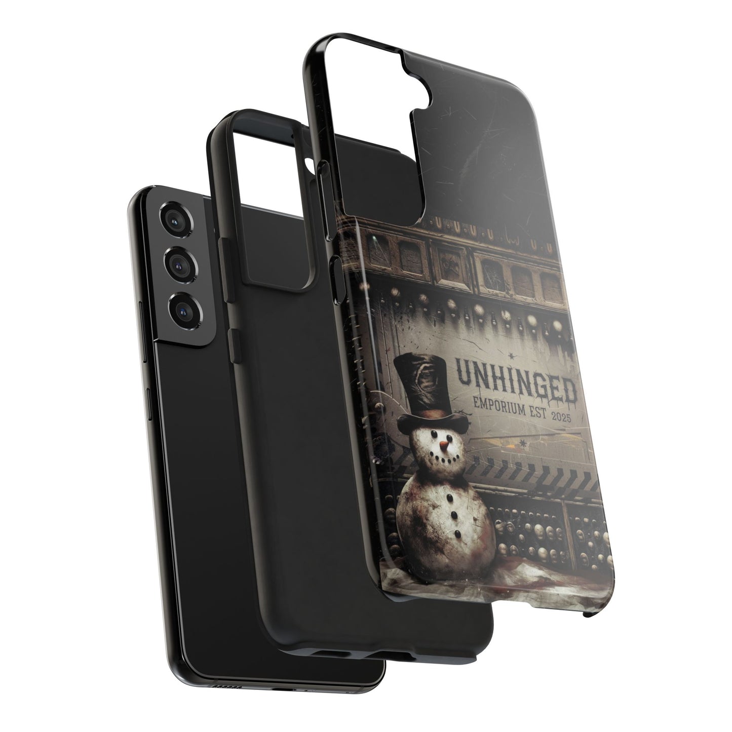 Gothic Phone Case, 'Unhinged Frosty McDeath', Alternative Case, Punk Grunge