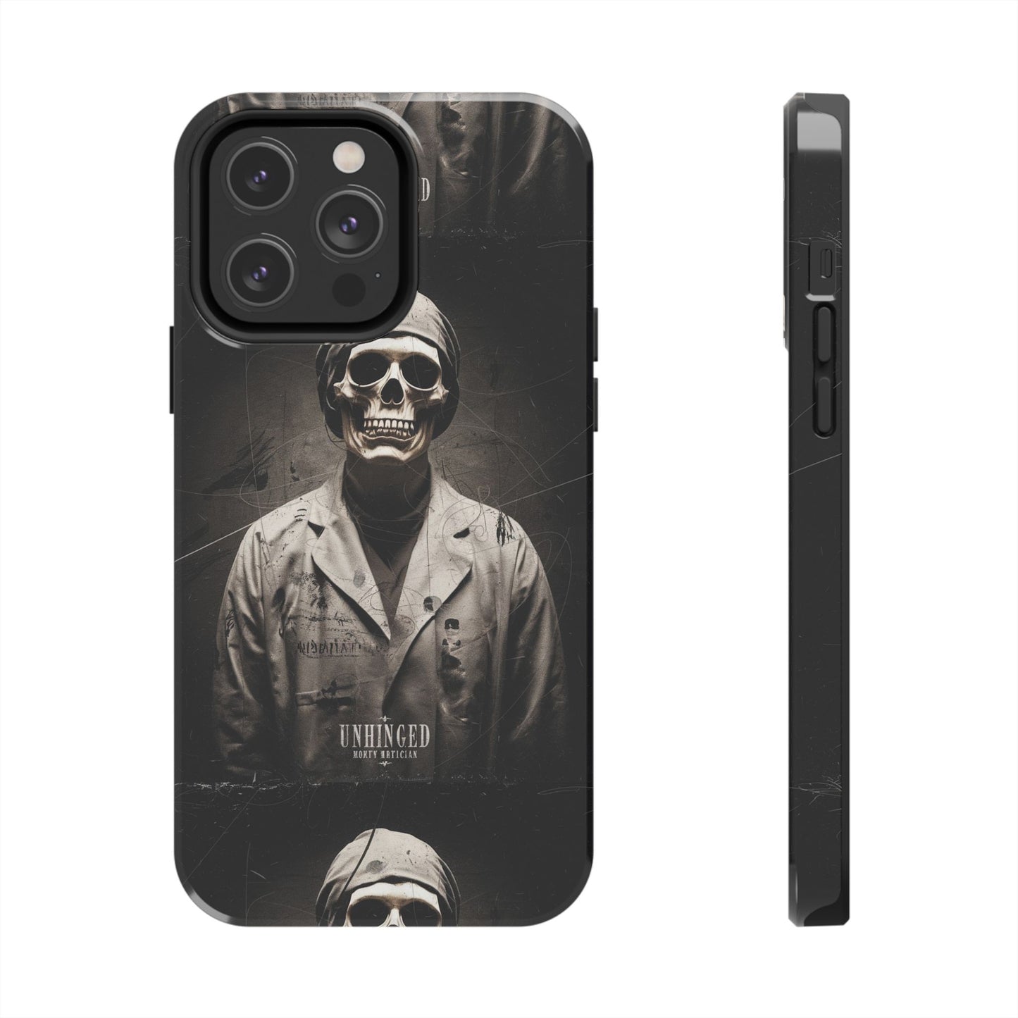 Gothic Phone Case, 'Unhinged Morty Skeleton', Alternative Case, Punk Grunge